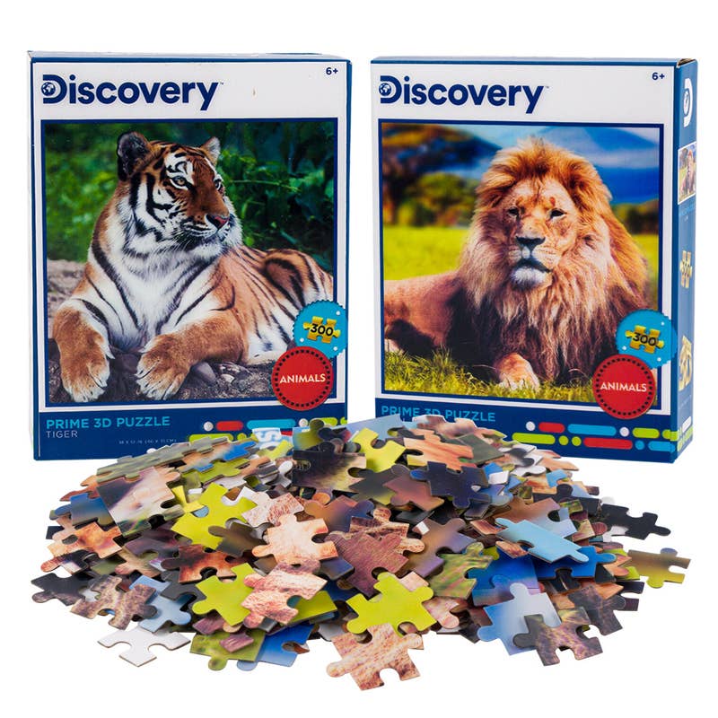 Deluxe Import Trading - Vente Puzzle – enfant - Puzzle 3D Animaux Sauvages 300 pièces0