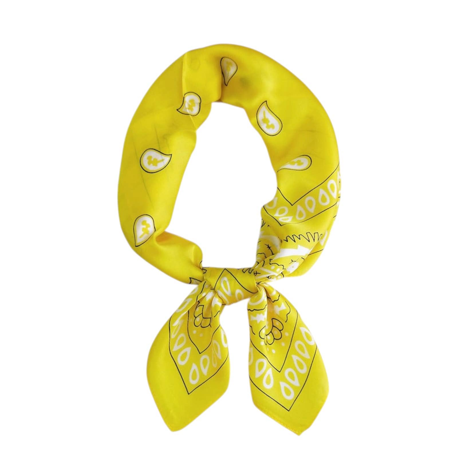 KMs GEMs – wholesale Bandana – Women's – Silky Bandana - Yellow0