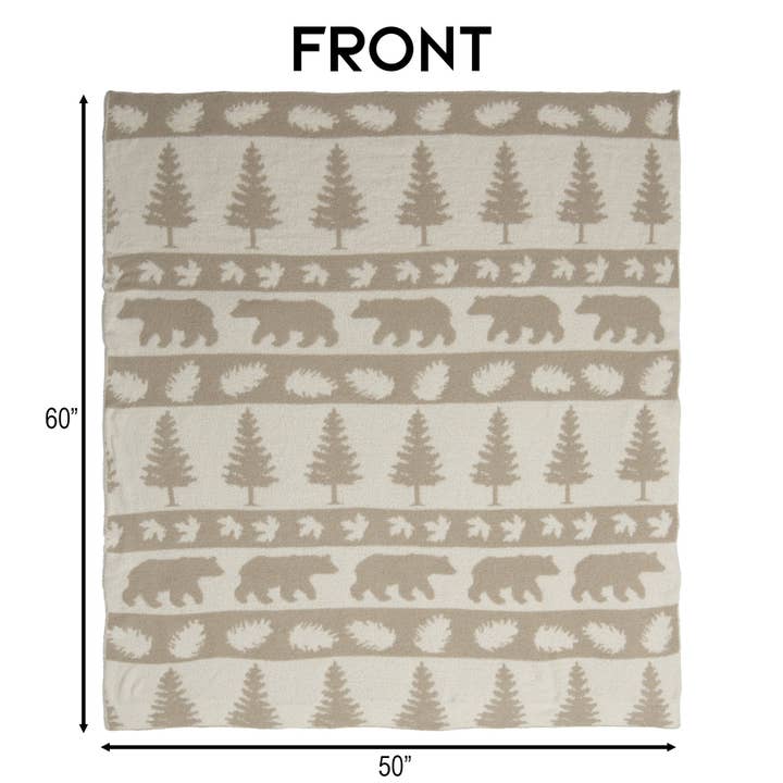 Carstens, Inc. - Wholesale Throw Blanket - Forest Parade Stretchy Throw4