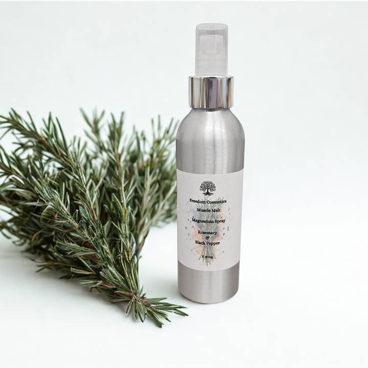 Muscle Melt Aromatherapy Magnesium Spray - Rosemary & Black Pepper for wholesale by Freedom Cosmetics
