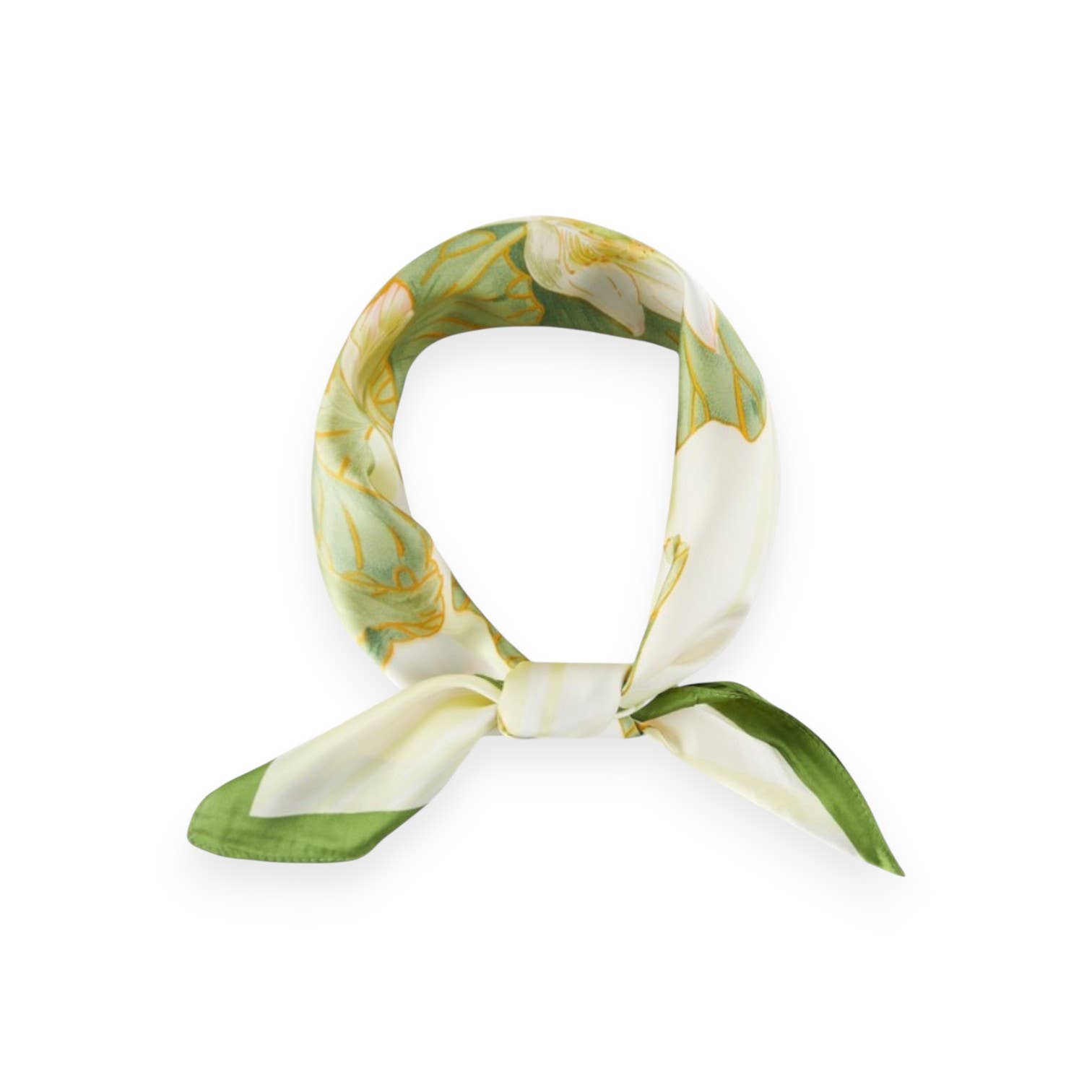 LA Jewelry Plaza - Wholesale Scarf - Women's - Lotus Print Silky Square Scarf1