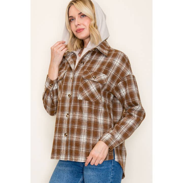STACCATO - Wholesale Jacket - Women's - TWOFER FRENCH TERRY PLAID JACKET15