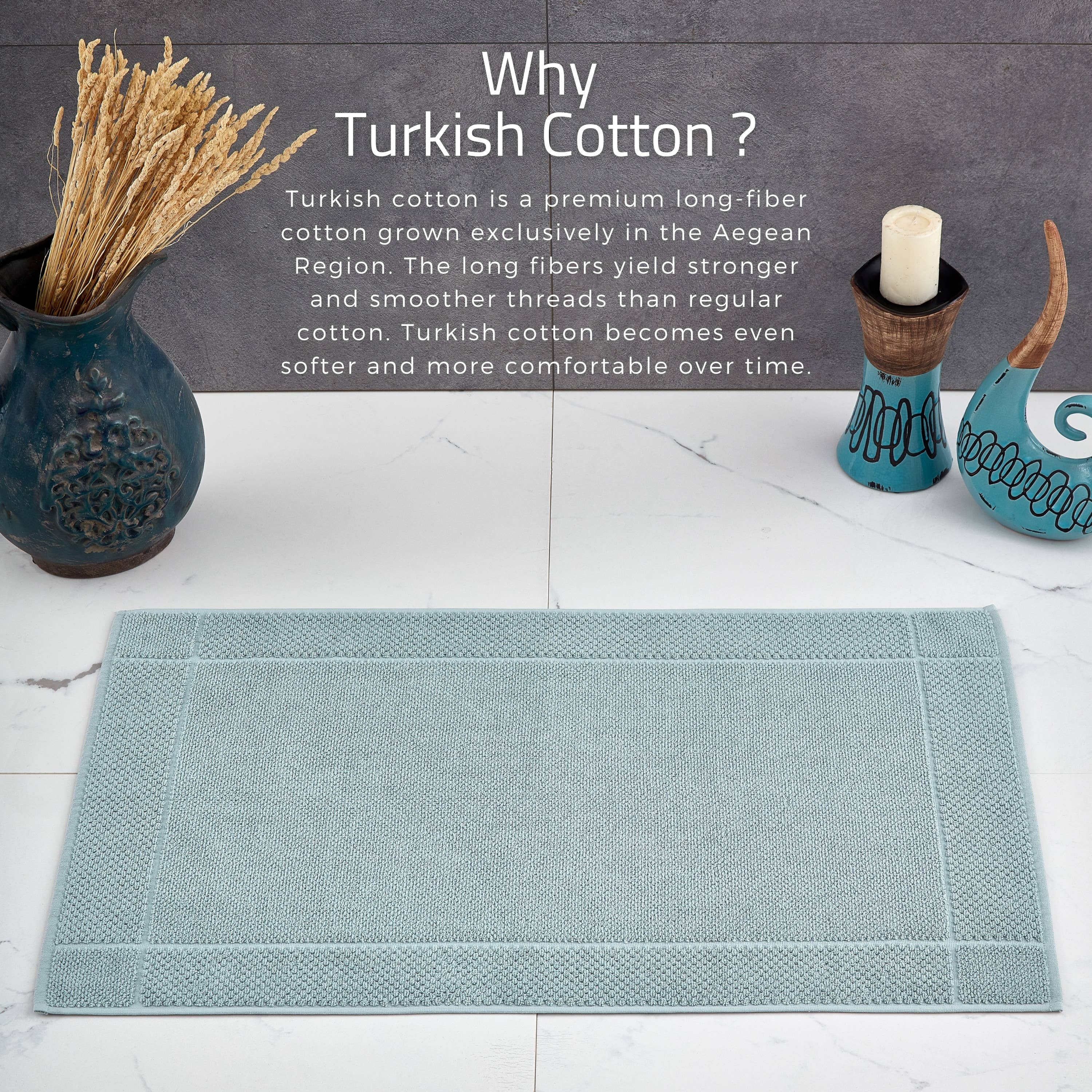 La Hammam – wholesale Badrumsmatta – Badrumsmatta 900 GSM maskintvättbar 51 x 86 cm4