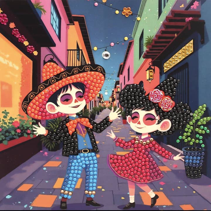 Graine Créative - Wholesale DIY Craft Kit - DIA DE LOS MUERTOS CARD TO EMBELLISH4