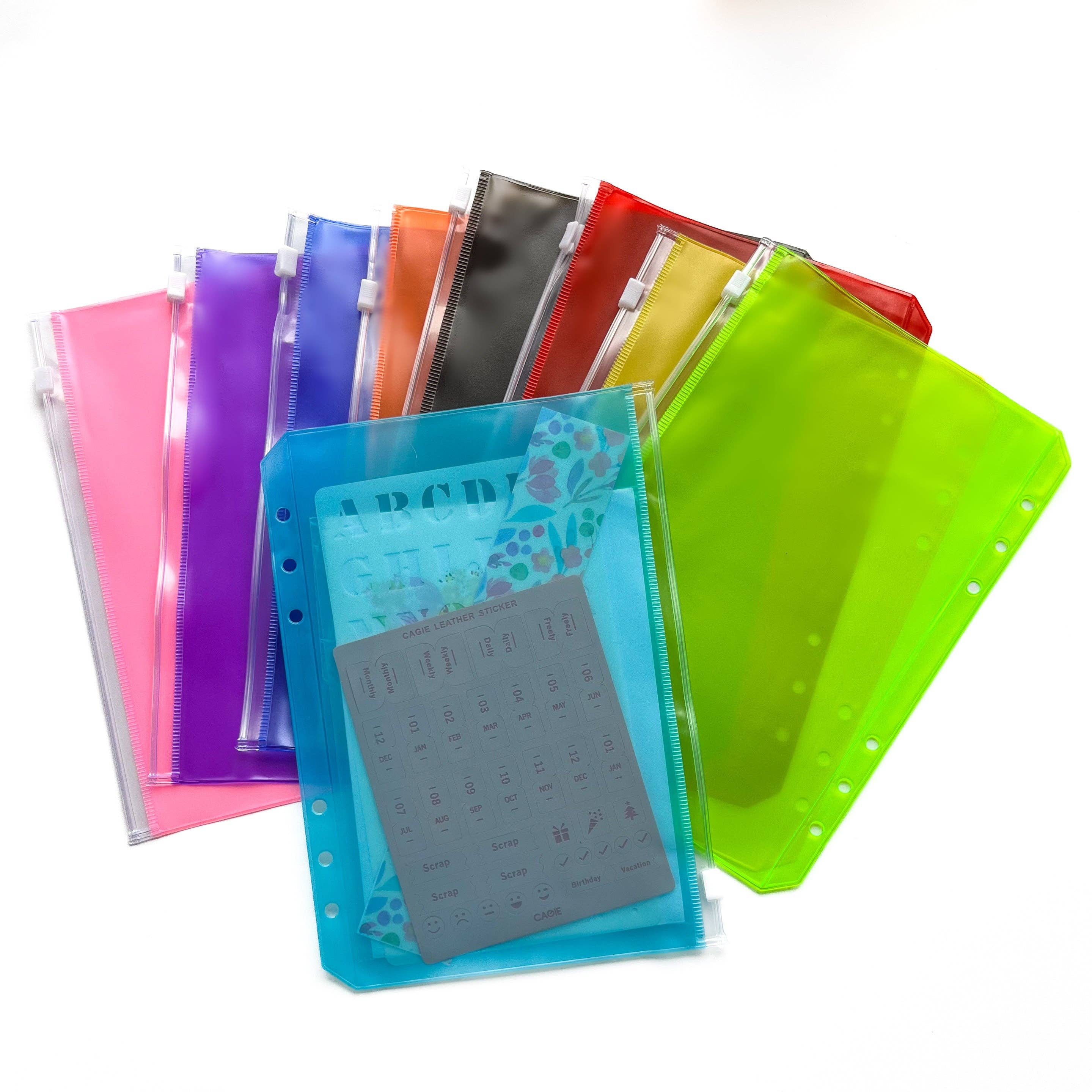 Journal Junkies – wholesale Binder – SECONDS A5 Binder Zipper Envelopes | Perfect for Cash Stuffing and Document Storage!8