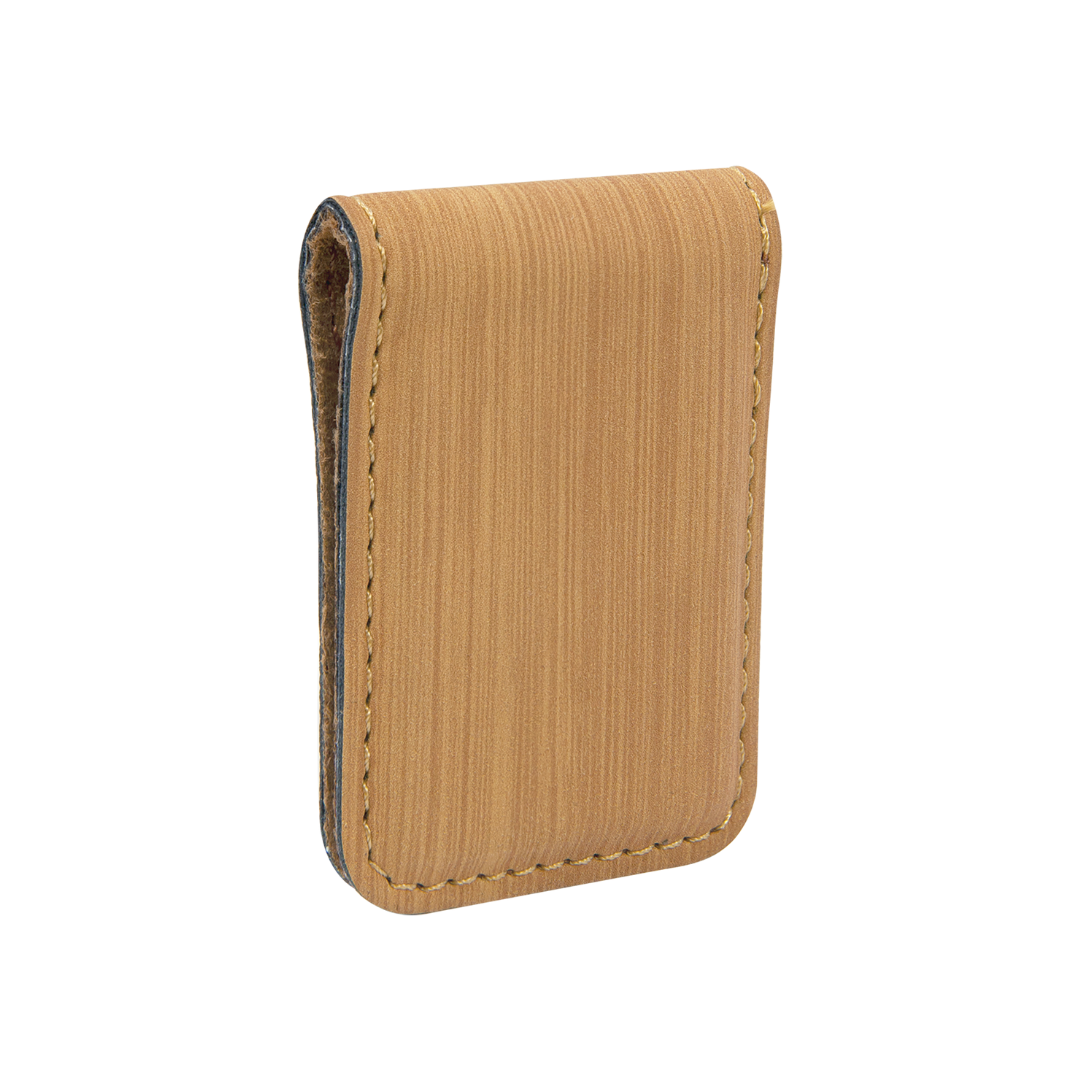 Cabin and Reel Engraving - Wholesale Money Clip - Unisex - Your Logo Here Faux Leather Money Clip2