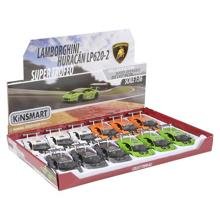 The Toy Network - Wholesale Toy Car/Truck - Kids - 5" Diecast Lamborghini Huracan Super Trofeo8