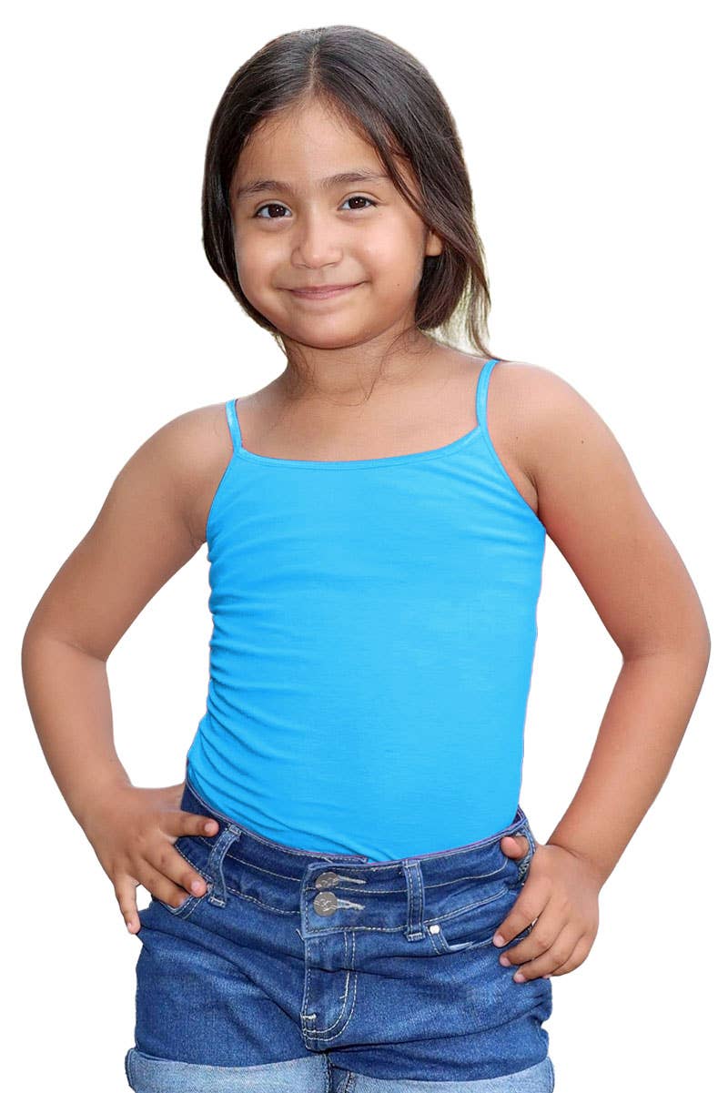 Cutie Patootie Clothing - Wholesale Tank Top - Kids - GKT-16058A Girl's Solid Cami Tank Soft Cotton Lycra8