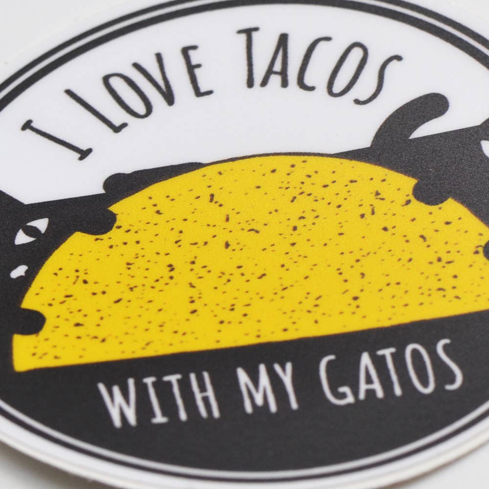 Metal the Brand – Engroshandel Klistermærke – Tacos med min Gatos - Sticker2