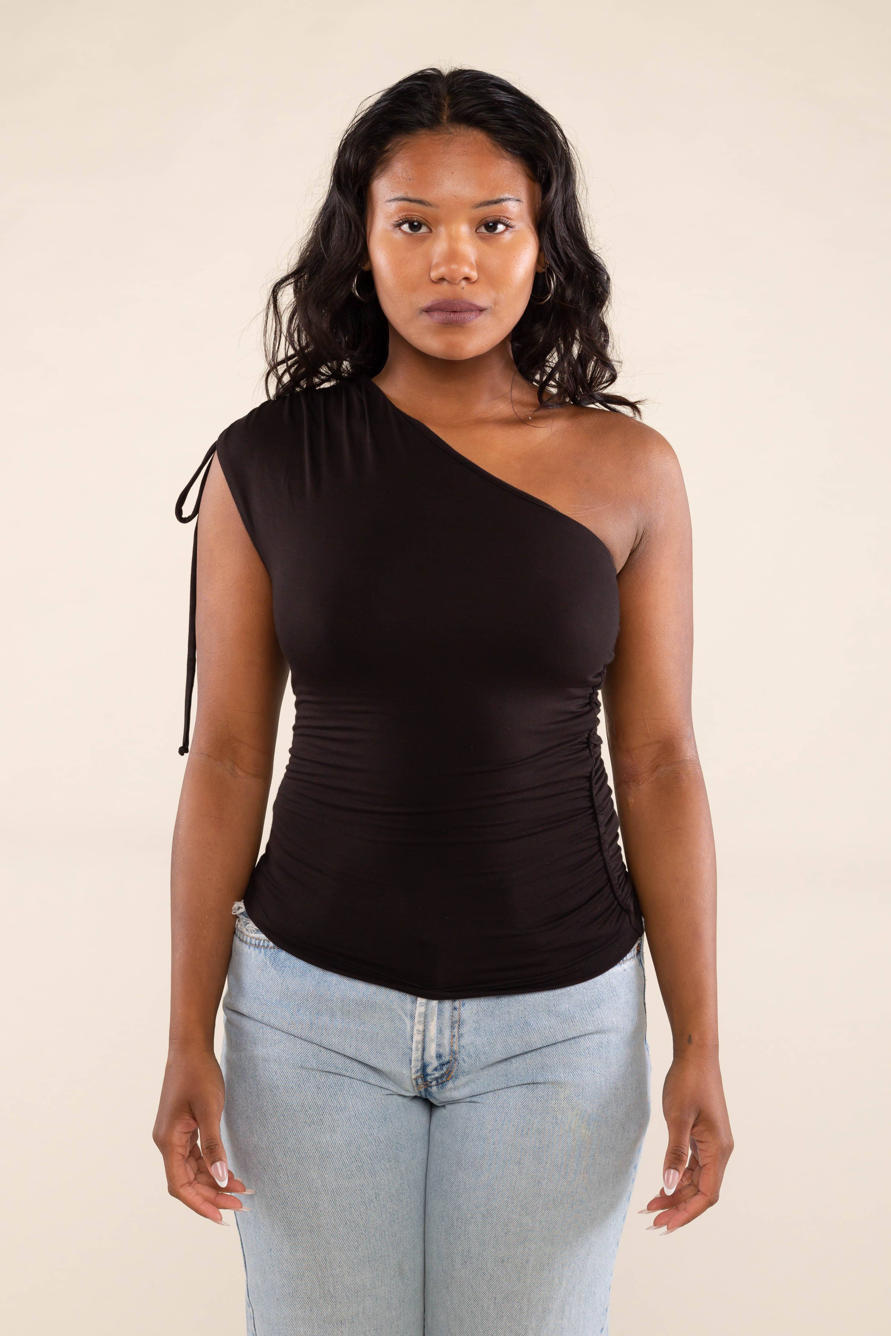 NLT – Engroshandel Strikket top - Dame – Vermont en skulder top0