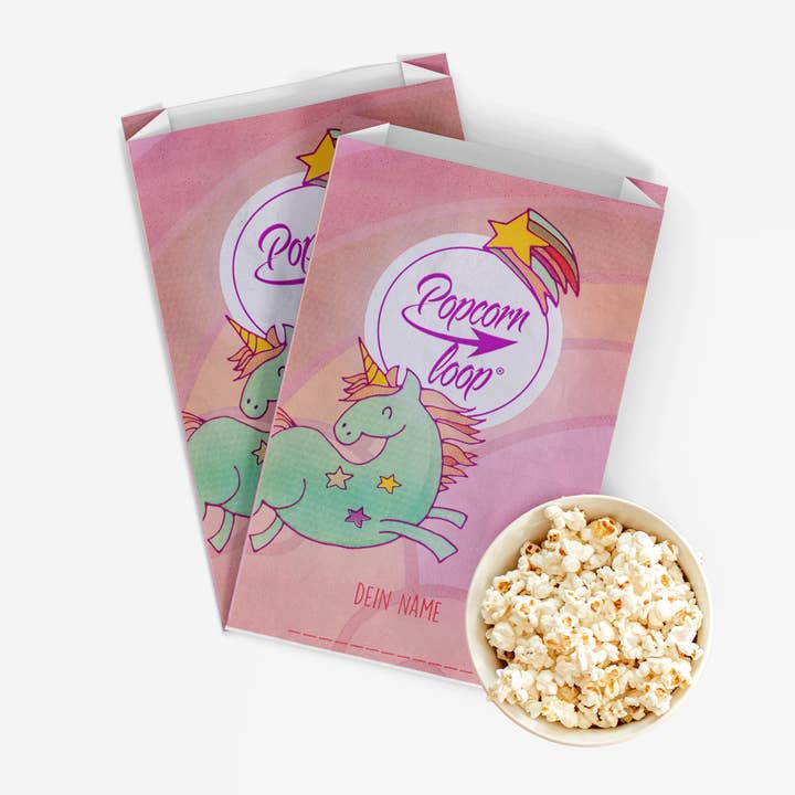 Popcornloop – wholesale Popcorn – Unicorn Popcorn Bags S | 50 pcs