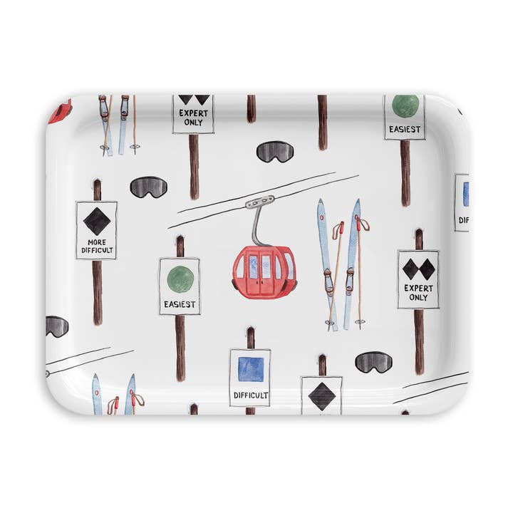 Ski You Later Birchwood Serving Tray: Three Sizes for wholesale by The Muddy Dog