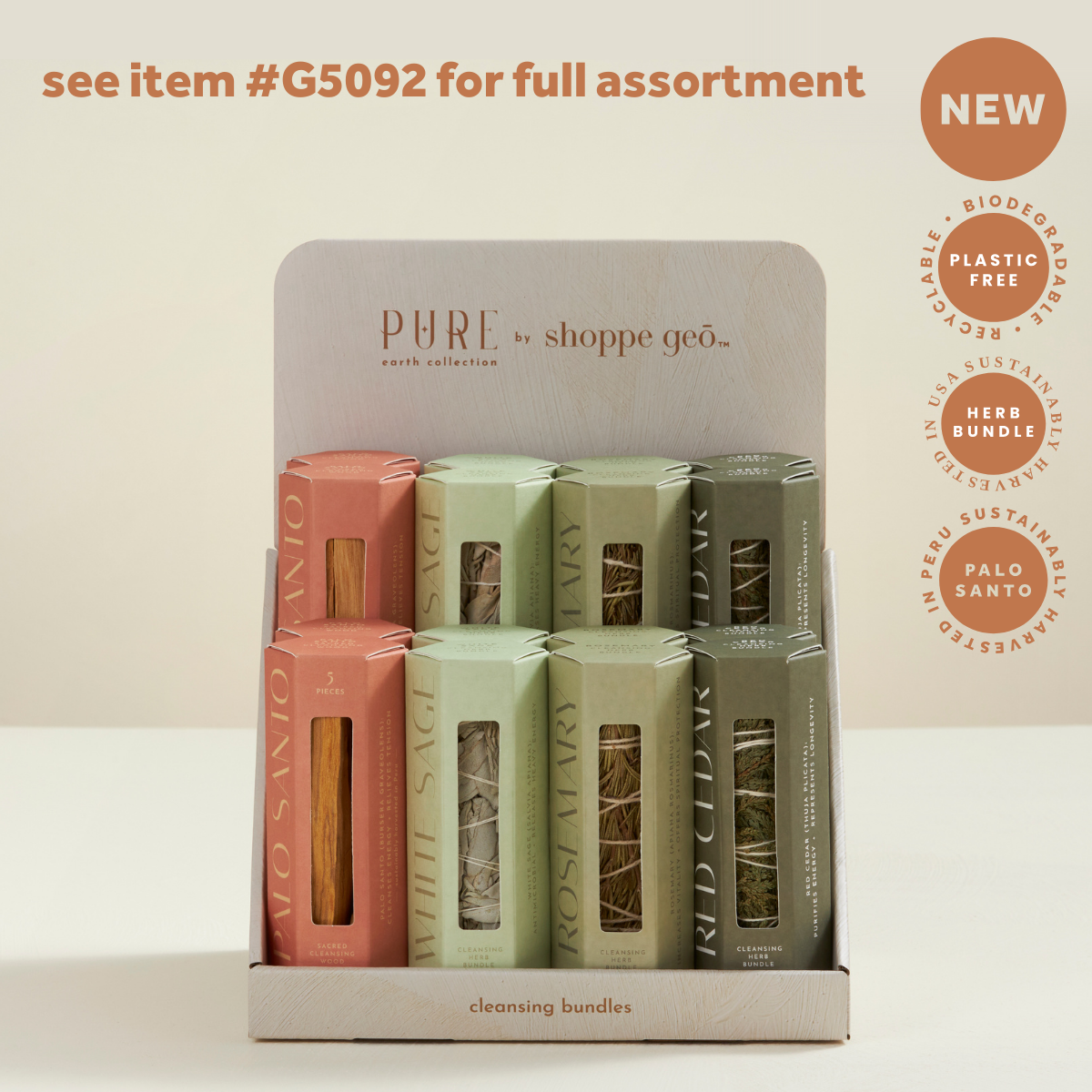 GeoCentral - Wholesale Smudge Stick - Palo Santo Wood Bundle Box - Plastic Free Packaging!6