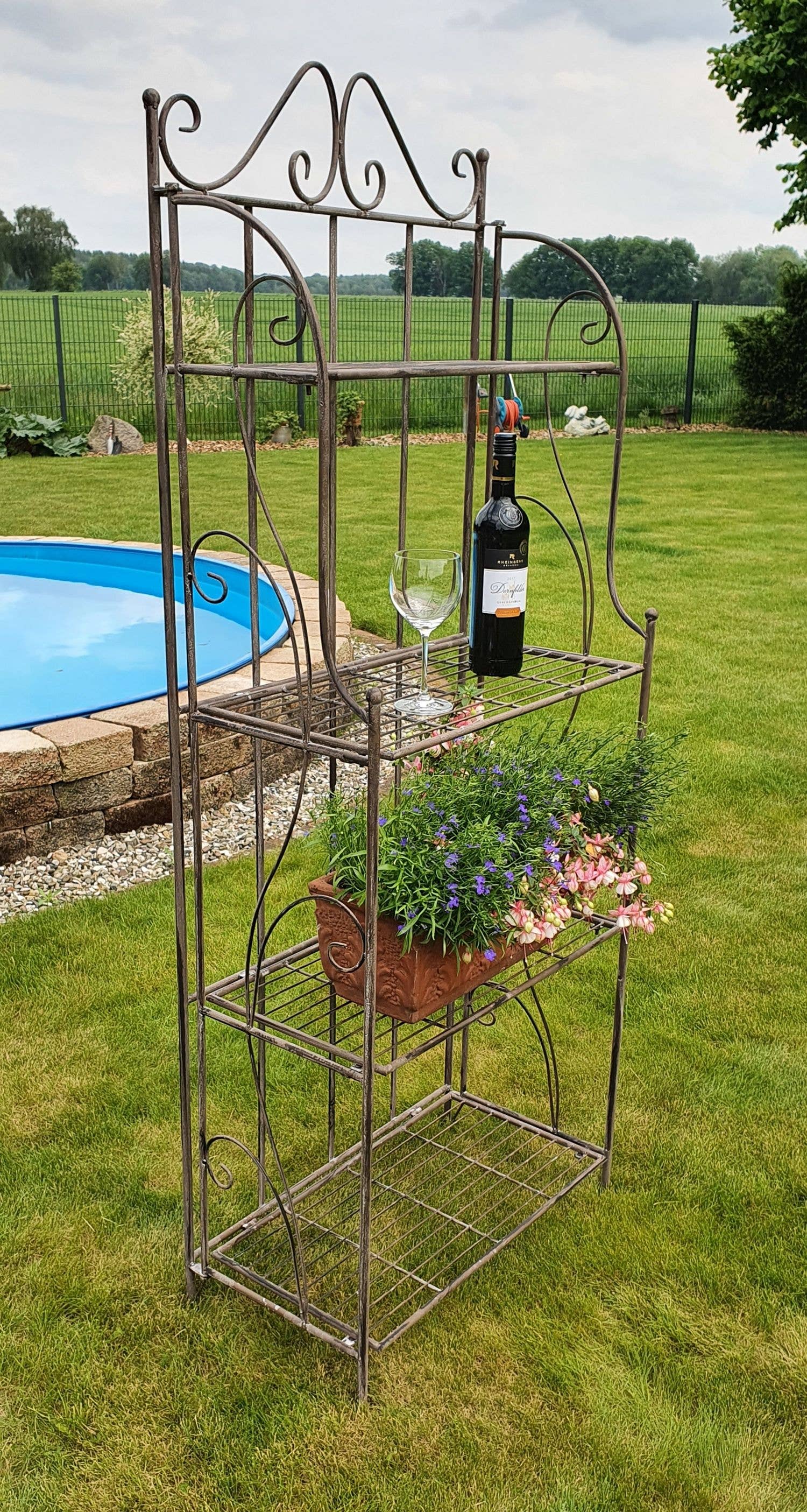 Ambiente Haus – wholesale Fristående hylla – 4 hylla - Antikbrun 162 cm2