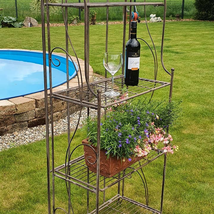 Ambiente Haus - Wholesale Free Standing Shelf - 4-Tier Shelf Antique Brown 162 cm2