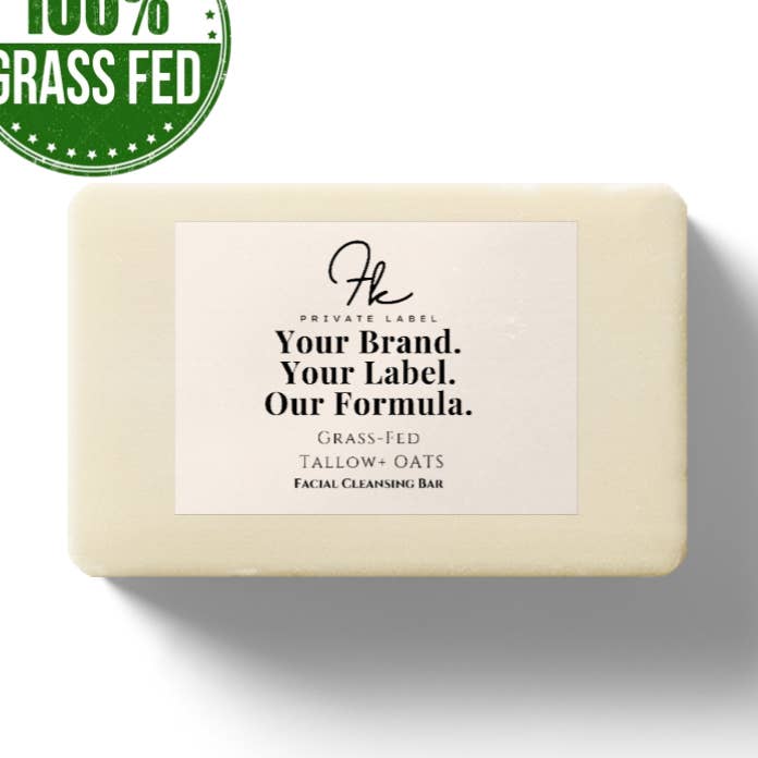Gesichtsreinigungsseife mit Rindertalg aus Weidehaltung für den Großhandel von FK Private Label Labs