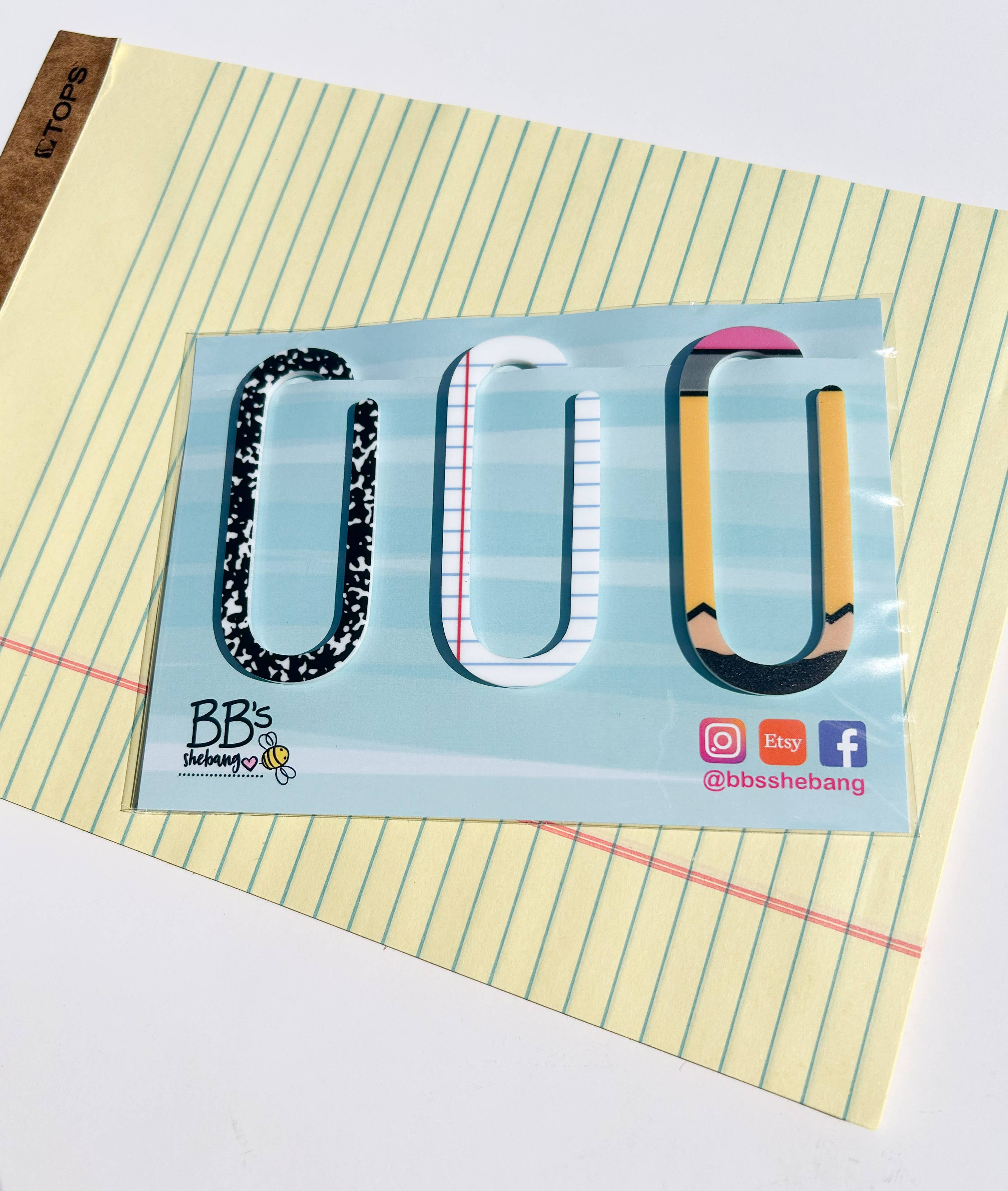 BB’s Shebang- Custom Gifts - Wholesale Bookmark - Teacher Paperclip Bookmark set, bookmark gift for teacher, 2
