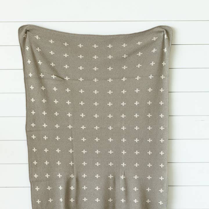 Modern Burlap - Wholesale Throw Blanket - Made in the USA | Mini Swiss Cross Knit Throw11