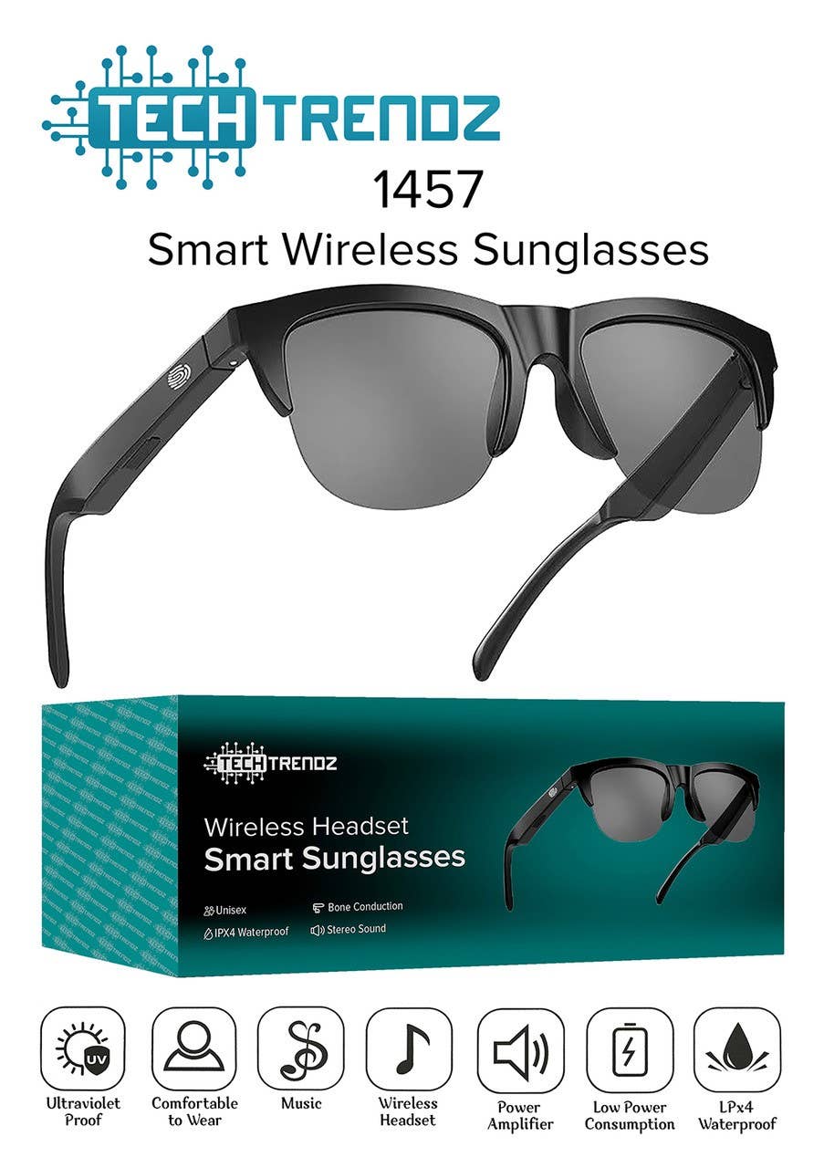 Tech Trendz - Wholesale Sunglasses - Unisex - Smart Bluetooth Sunglasses1