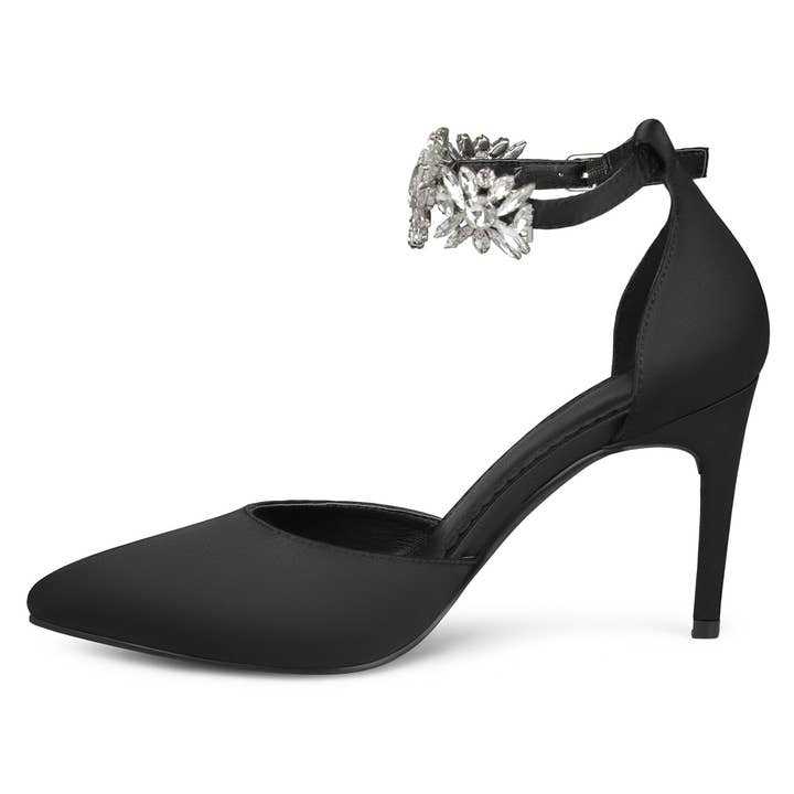 Journee - Wholesale High Heels - Women's - Loxley D'Orsay Stiletto Heels In Satin