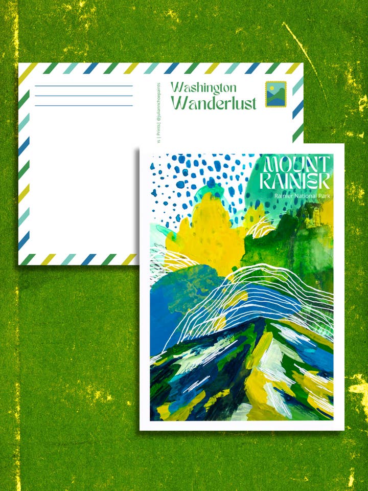 Mount Rainier National Park Ansichtkaart voor wholesale door Juliann Choe