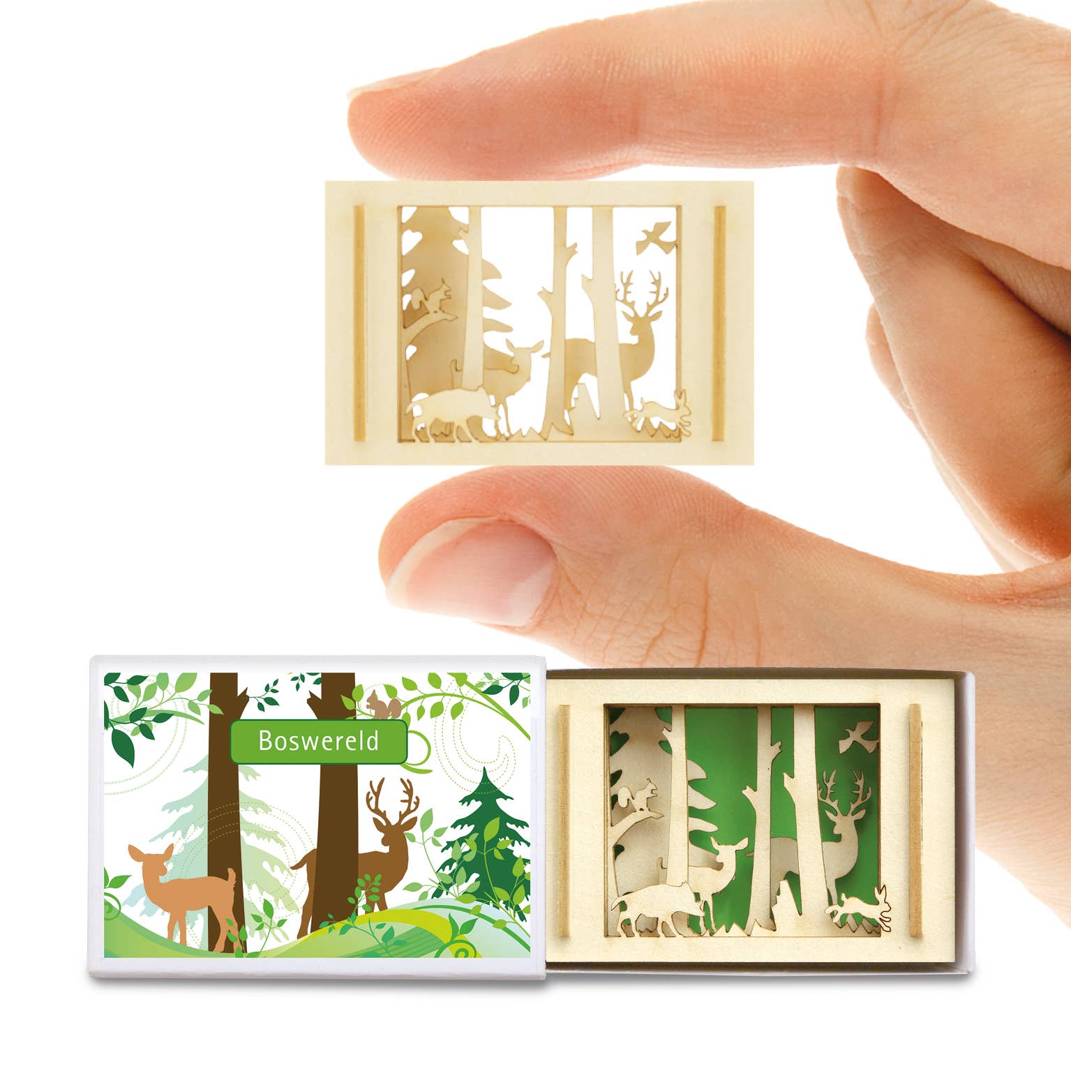 SILHOUBOX - Wholesale Decorative Box - Waldeslust Silhoubox S... Forest, Deer, Wild Boar — Gift Item5