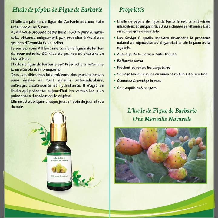 Ajarbio – Óleo para banho/corpo por atacado – Óleo 100% natural e orgânico de sementes de figo-da-índia5