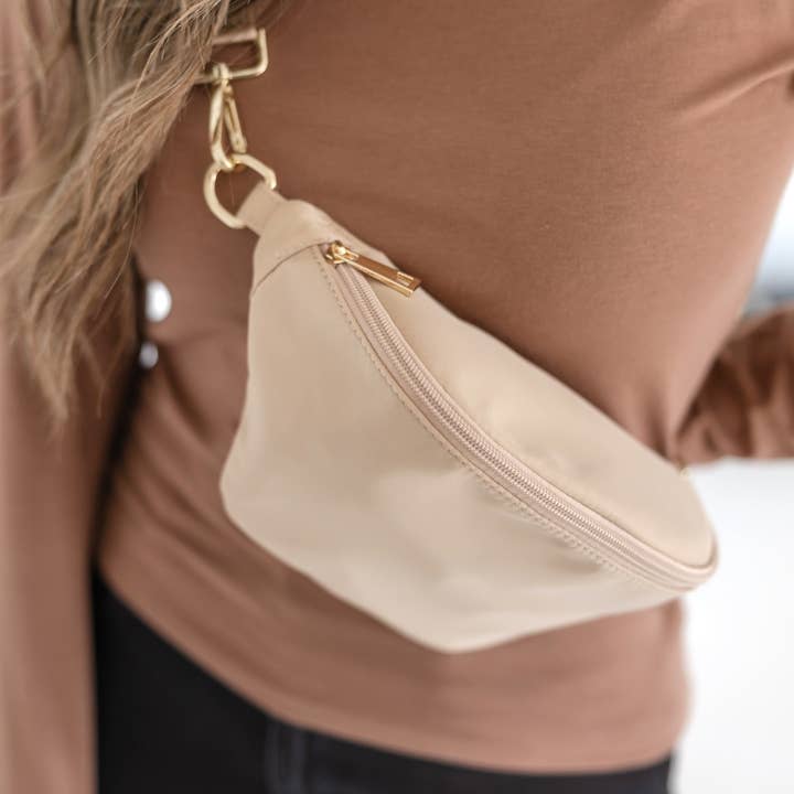 Thomas and Lee Company - Vente Sac ceinture – femme - Sac banane en nylon coloré Hannah avec sangle27