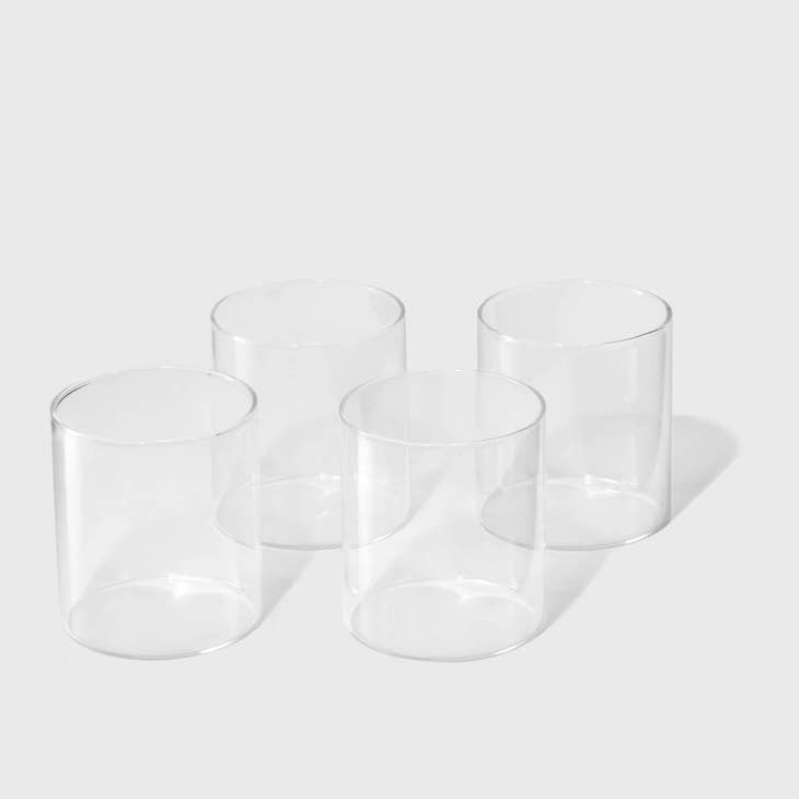Eternal Night 4 - Piece 24oz. Glass Drinking Glass Glassware Set