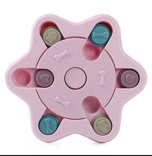 VIGOR - Vente Jouet – chien - Jouet puzzle interactif pour chien en forme de patte, plateau tournant anti-étouffement17