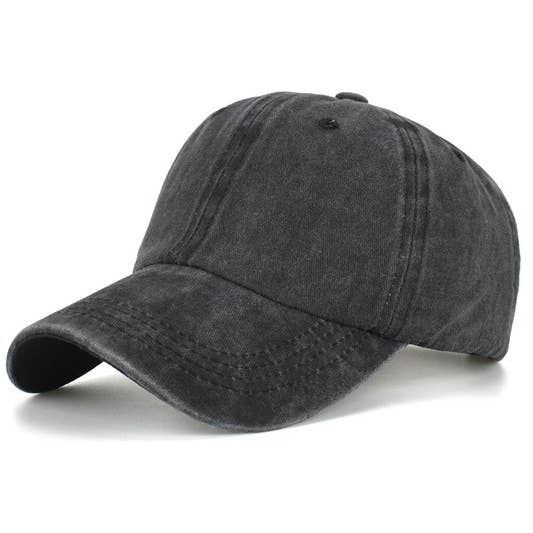 ACCITY - Wholesale Baseball Cap - Women's - Summer Washed Solid Baseball Cap, Sun Hat CWAH206