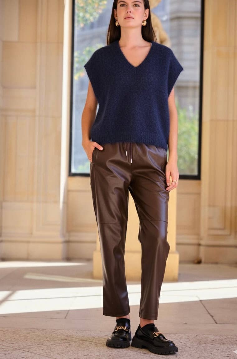 Orice - Vente Cardigan – femme - Gilet sans manche en maille 81% Kid mohair - Orice 2