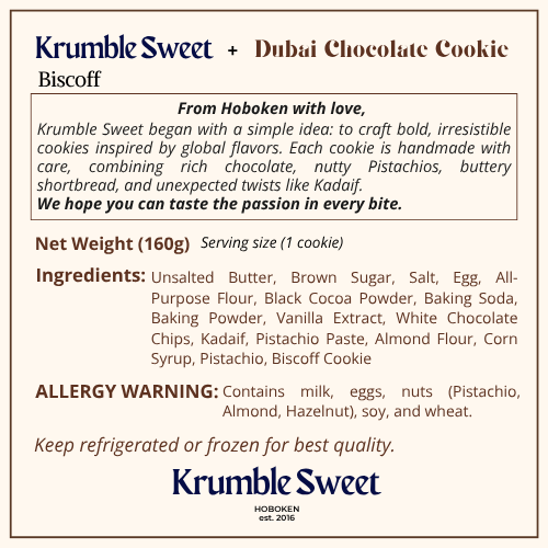 Krumble Sweet - Vendita all'ingrosso Biscotti - Biscotto al cioccolato di Dubai - Gusto Biscoff11