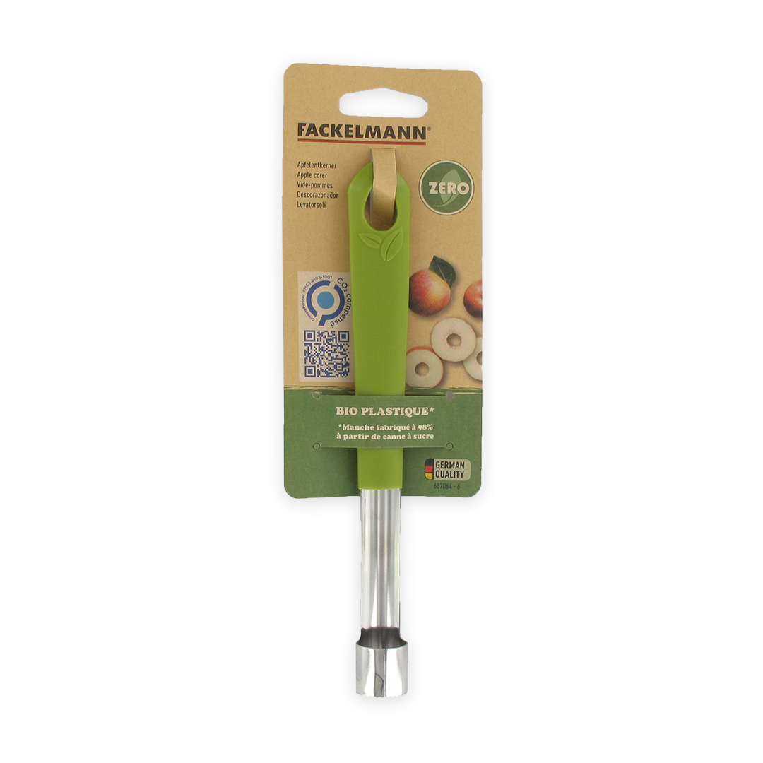 Fackelmann – wholesale Kitchen tool/gadget – Plastic handle apple corer made from bio-based materials 20.5 cm Zero Range2