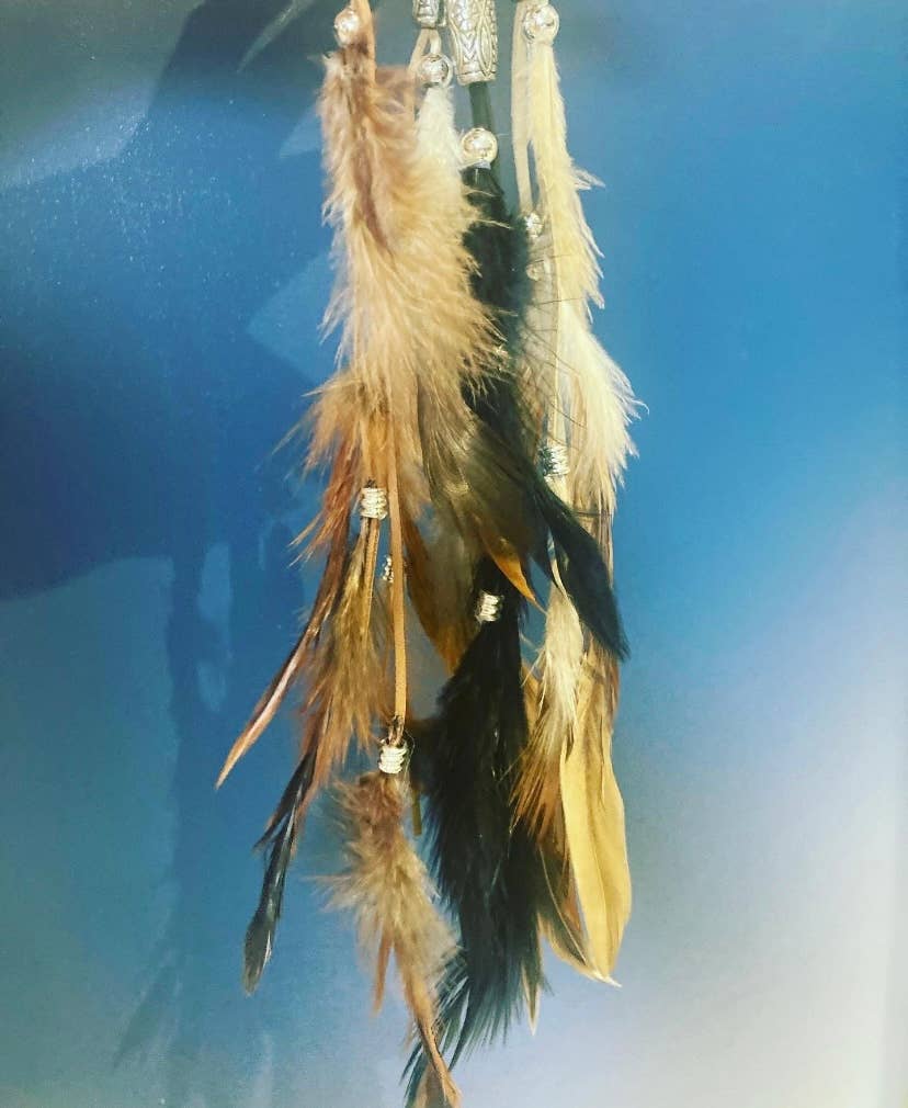 Unicorns and Raindrops - Wholesale Hair Extensions - Clip in feather hair extension accessories festival 2