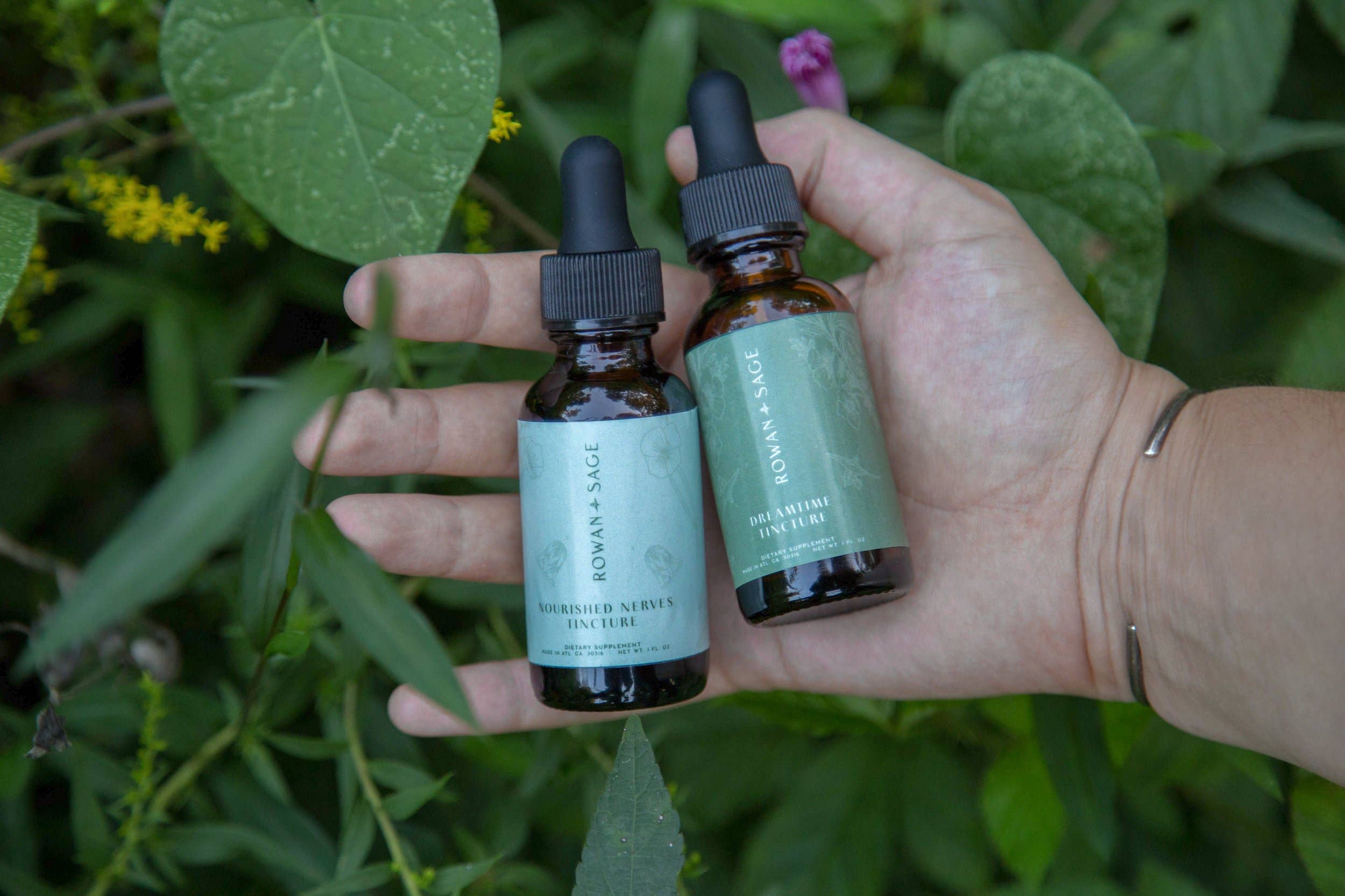 Rowan + Sage - Wholesale Tincture - Nourished Nerves Tincture Formula – Anxiety & Stress Support3