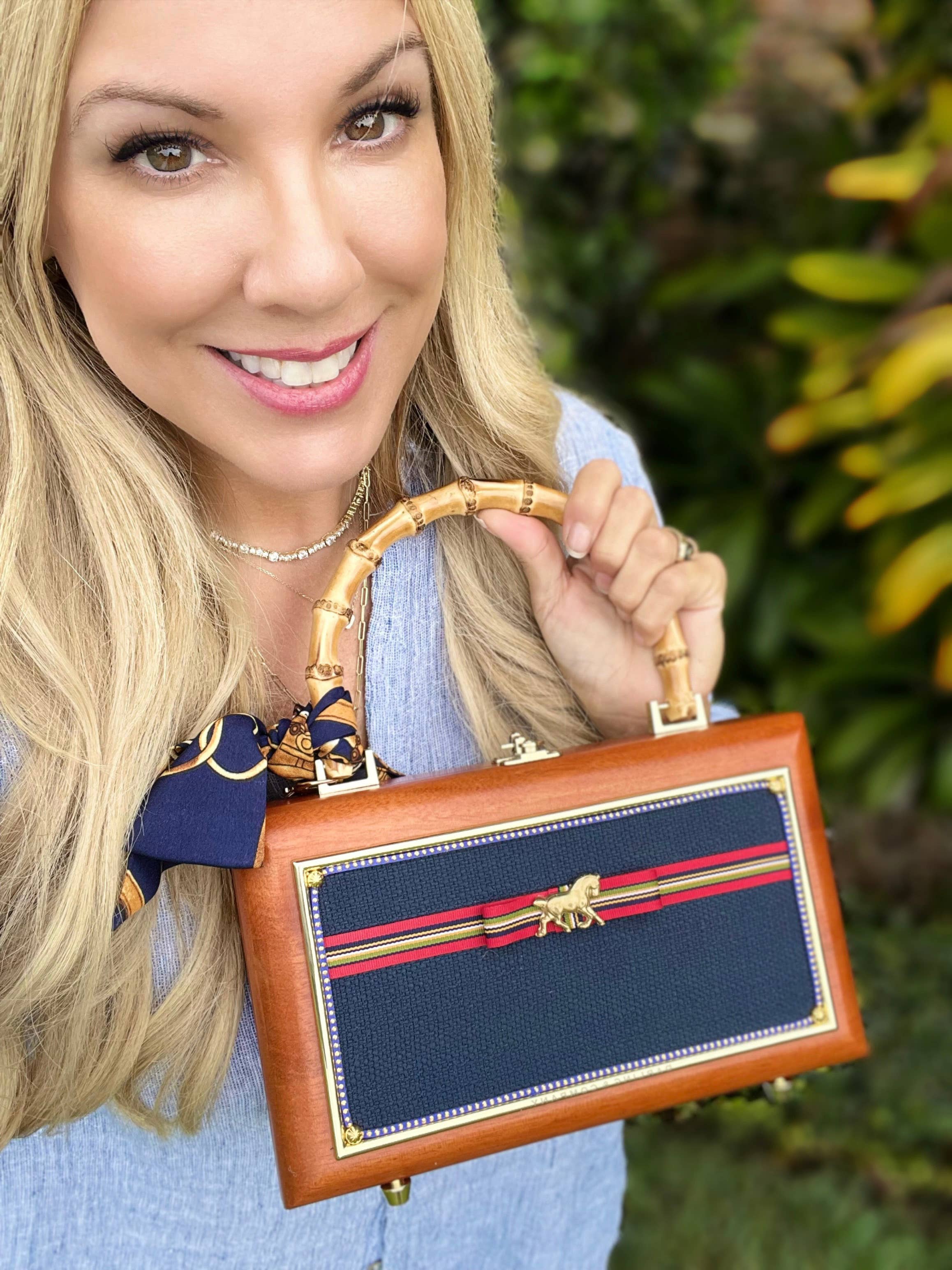 Darling and Company - Vendita all'ingrosso Borsa con manico - Donna - Borsa Equestrian Preppy Toile4