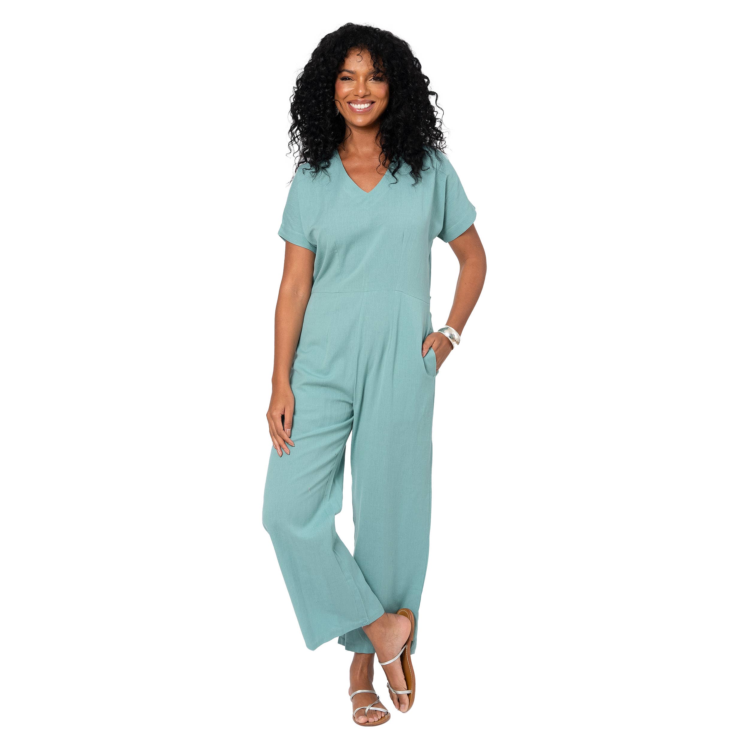 La Mano Boho – Engroshandel Jumpsuit - Dame – LANG KORTÆRMET SOMMER JUMPSUIT LCO0001D0
