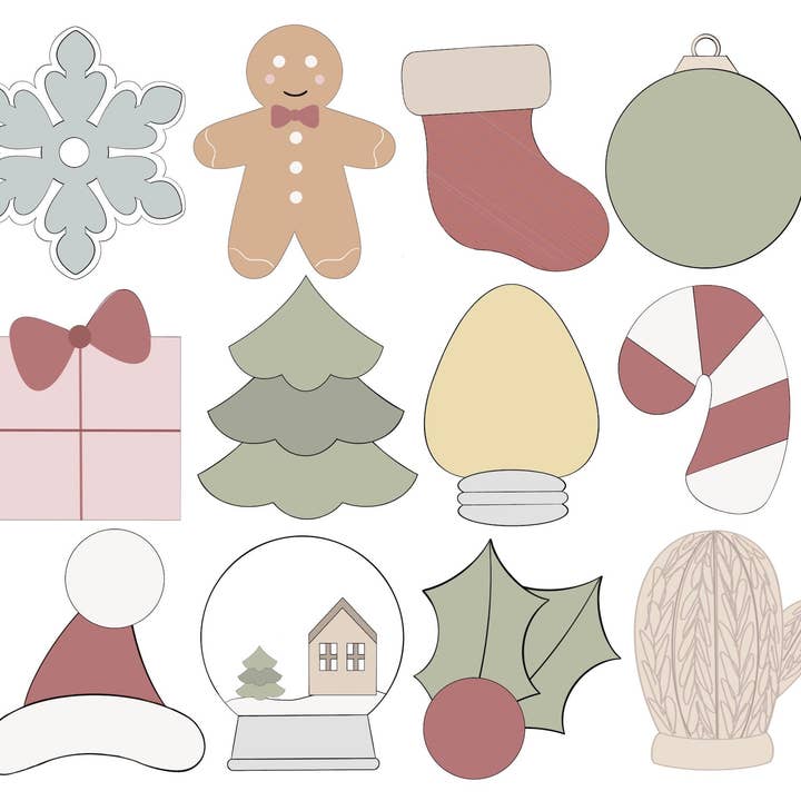 Minis de Noël pour la vente par Maison’s Custom Cutters