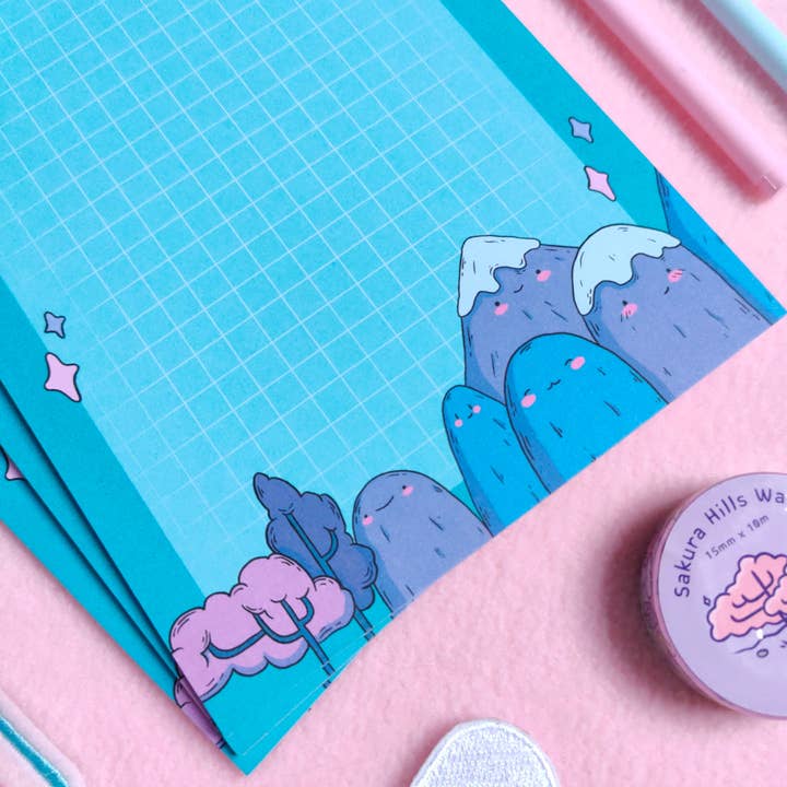 Kitty and Meg - Vendita all'ingrosso Planner - Blocco Note Giornaliero A6 Montagne Nebbiose1