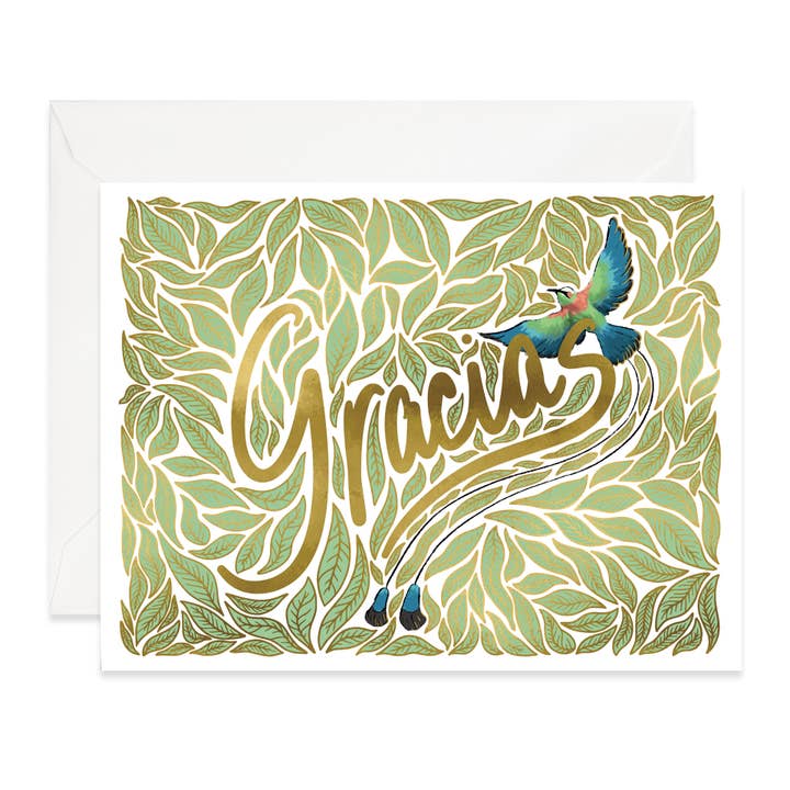 Good Juju Ink - Wholesale Thank You Card - Gracias Bird Thank You Card