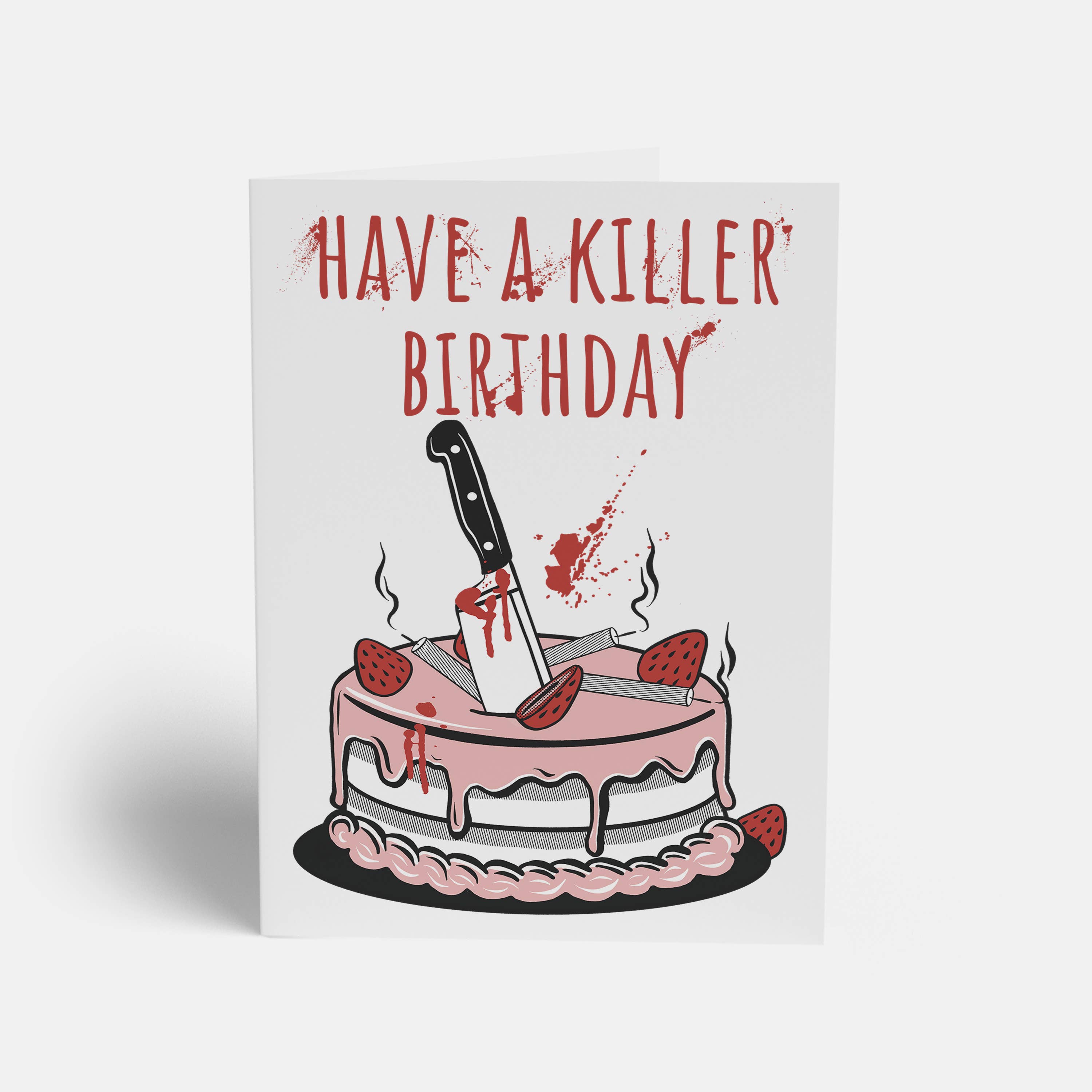 Rock'N Paper - Wholesale Birthday Card - Birthday Card for True Crime Junkie, Humorous Killer Card5