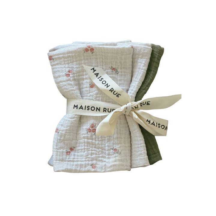 Pomme Burp Cloths for wholesale by MAISON RUE LLC.