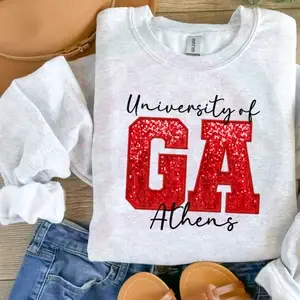 Southern Designs & Home Decor - Wholesale Screen Printed T-Shirt - Women's - GA Athens Gray Unisex T-Shirt Sublimation Print0