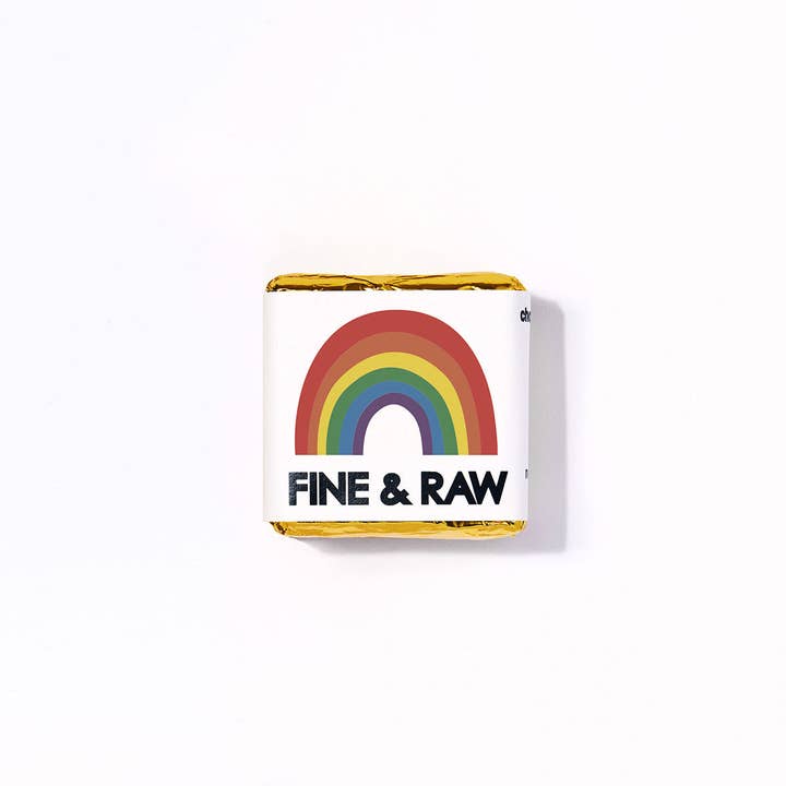 FINE & RAW - Wholesale Chocolate Bar - Pride 2024 Hazelnut Chunkette