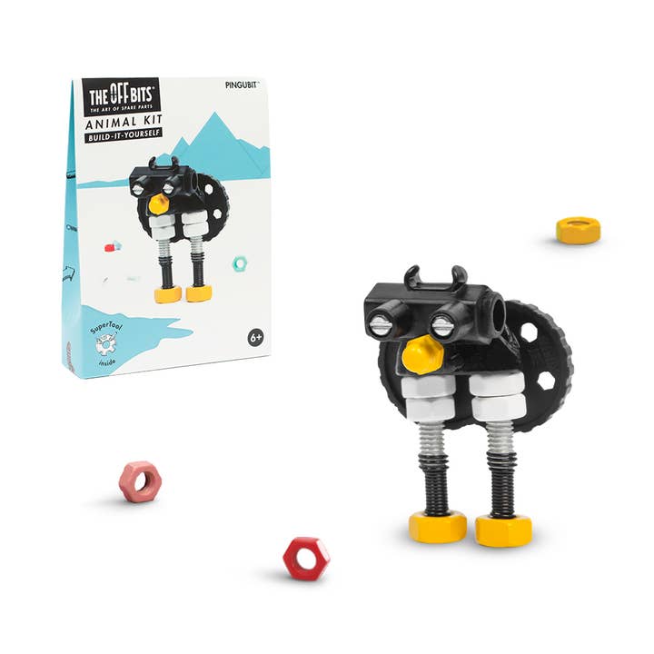 PinGubit - Kit pour animaux : kit de construction à faire soi-même, jeu sensoriel Penguin pour la vente par The OffBits