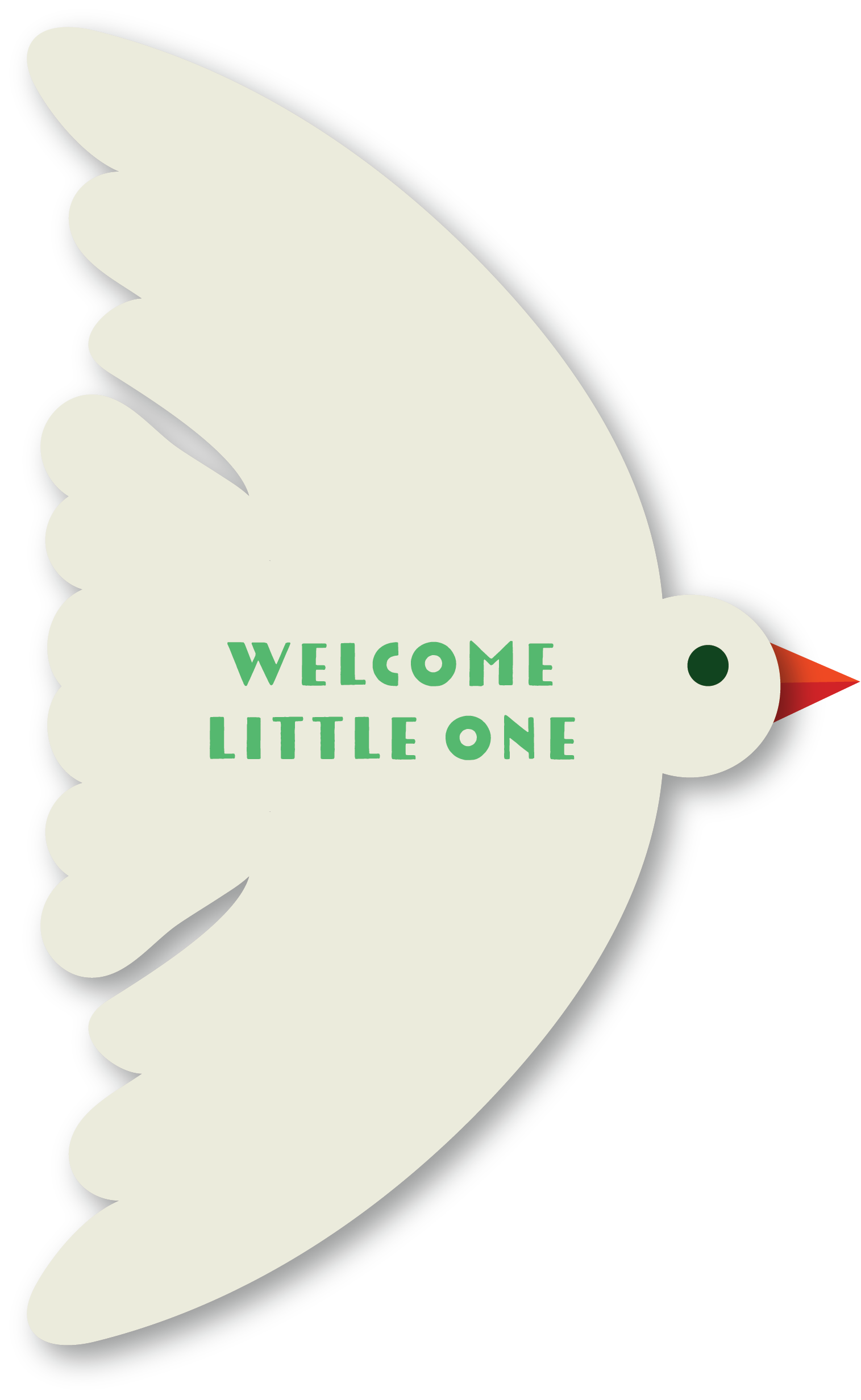 The Gift Label - Wholesale Baby Card - Cut-Out Cards - Welcome Little One0