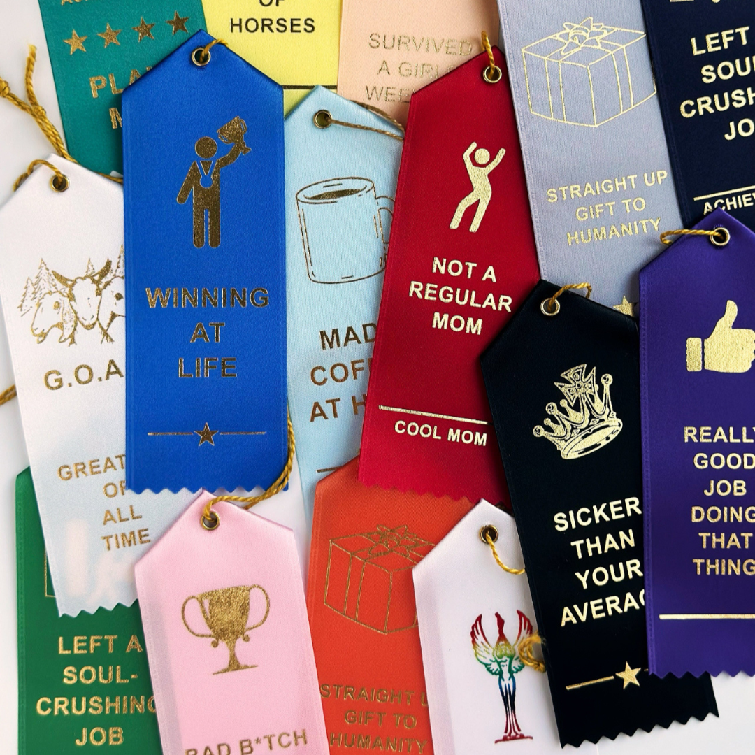 First Cabin Co. - Vente Cadeau amusant/original - Ruban de récompense Left A Soul Crushing Job6