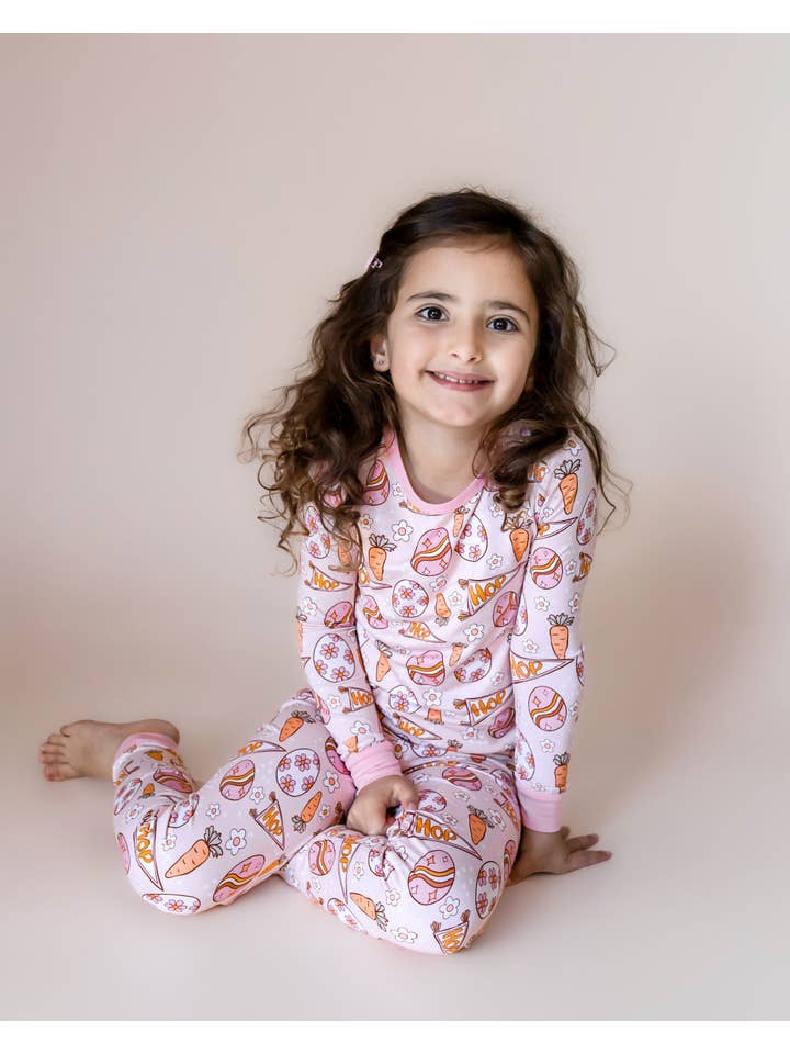 Lucky Panda Kids - Wholesale Top & Pant Set - Kids - Bamboo Two Piece Set | Easter Hop5