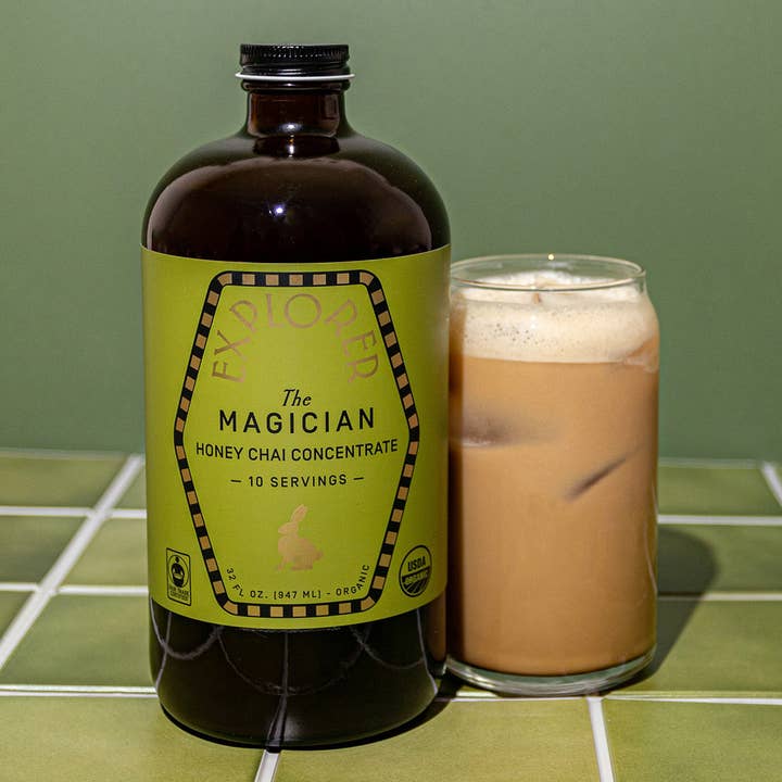 Magician Honey Chai 1:1 Concentrate (Case of 12) for wholesale by Explorer Coffee Co.